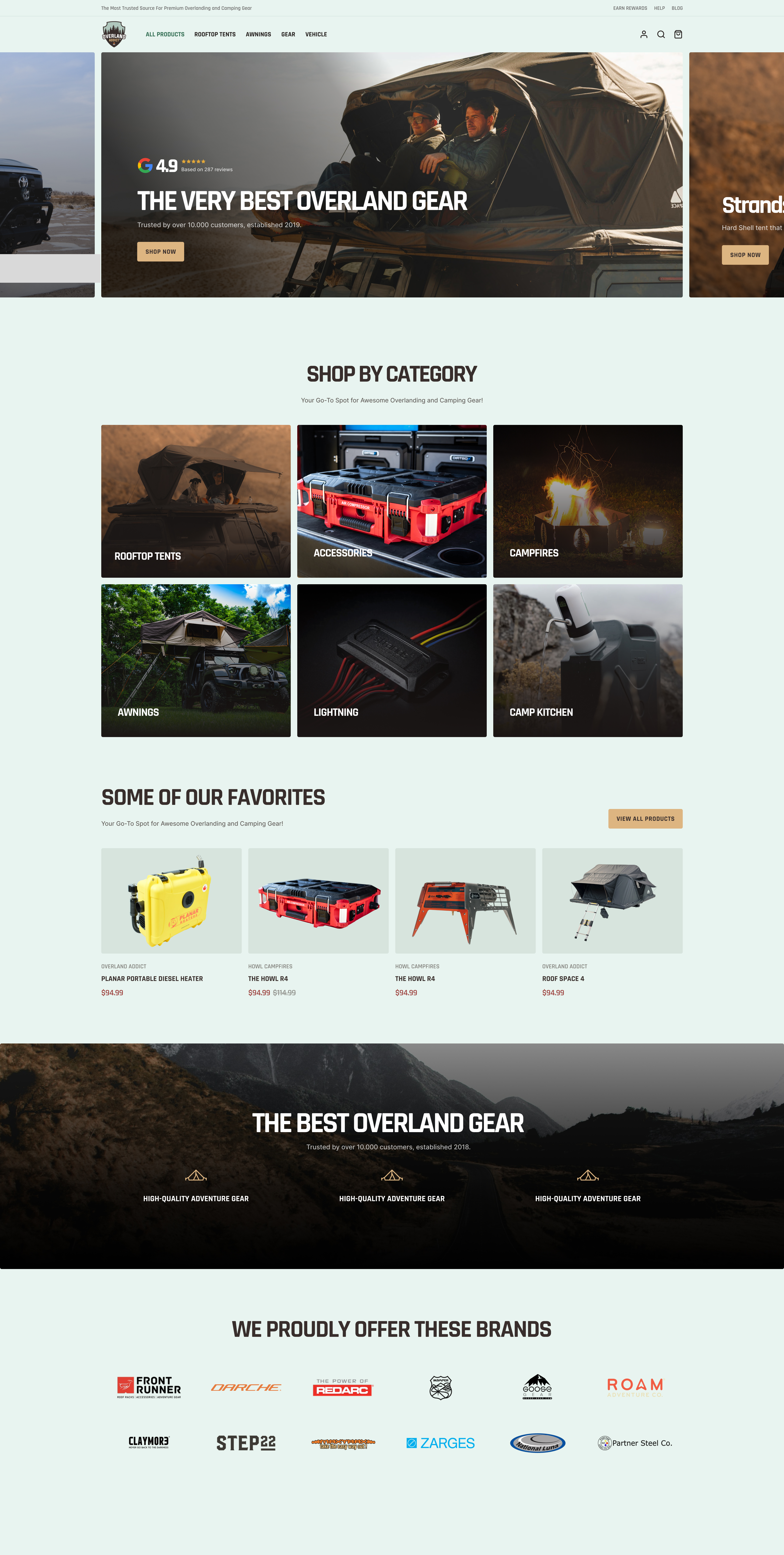 Variant: Lifestyle hero + categories